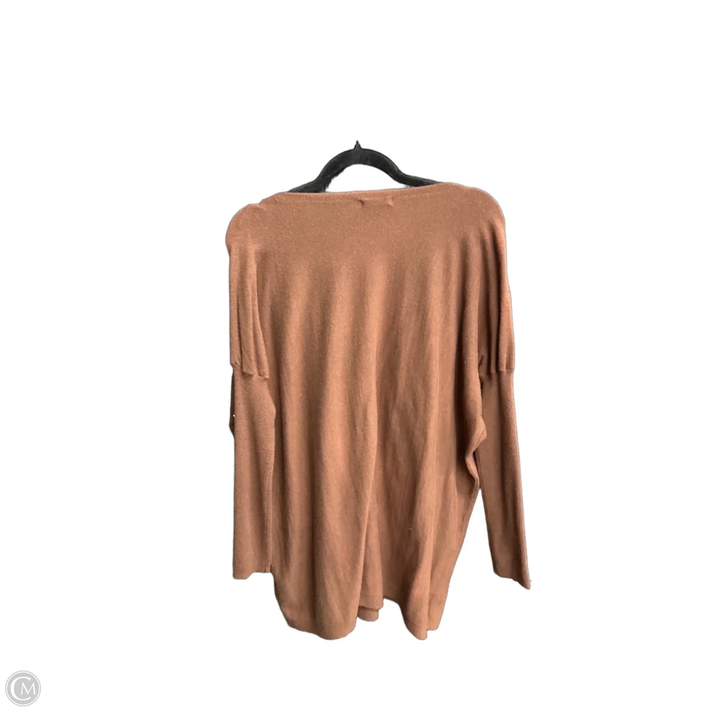 Top Long Sleeve By Versona In Brown, Size: L