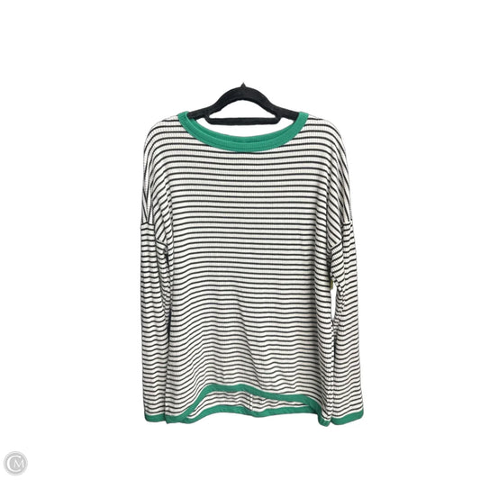 Top Long Sleeve By Staccato In Striped Pattern, Size: M