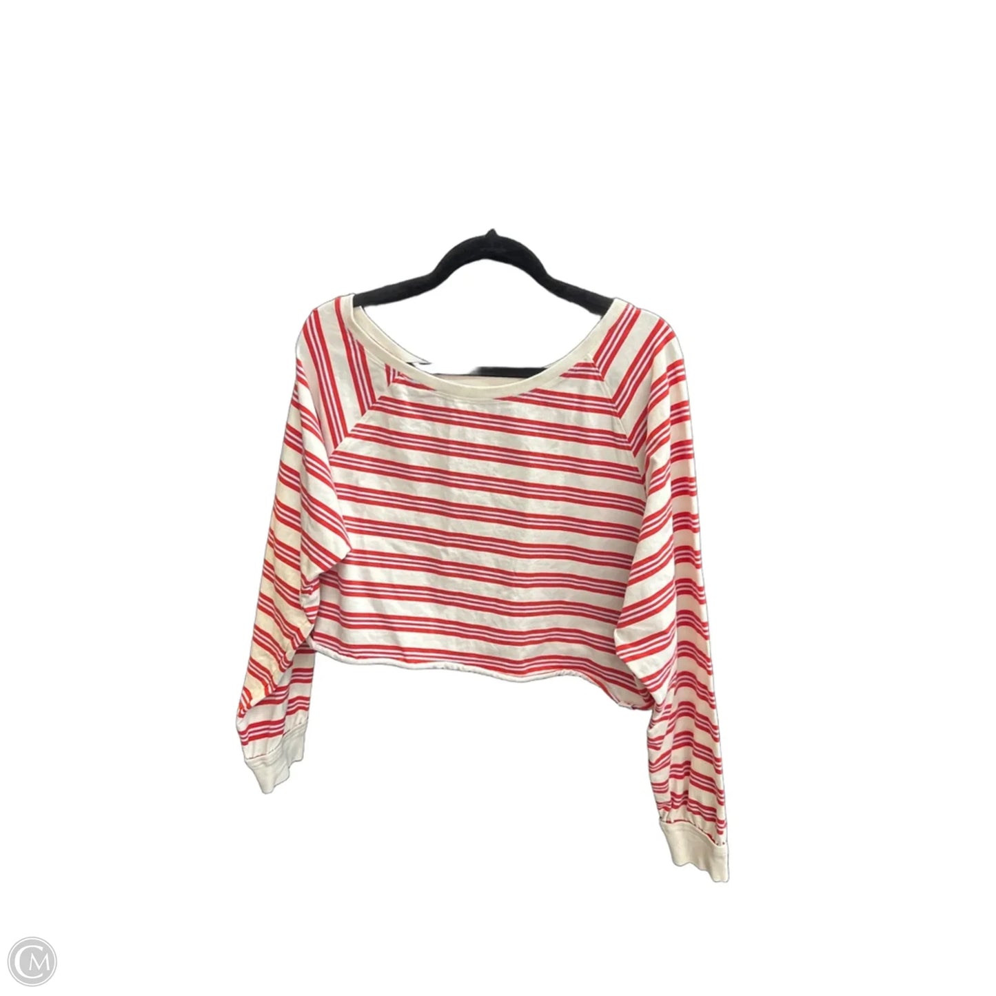 Top Long Sleeve By Joy Lab In Striped Pattern, Size: L