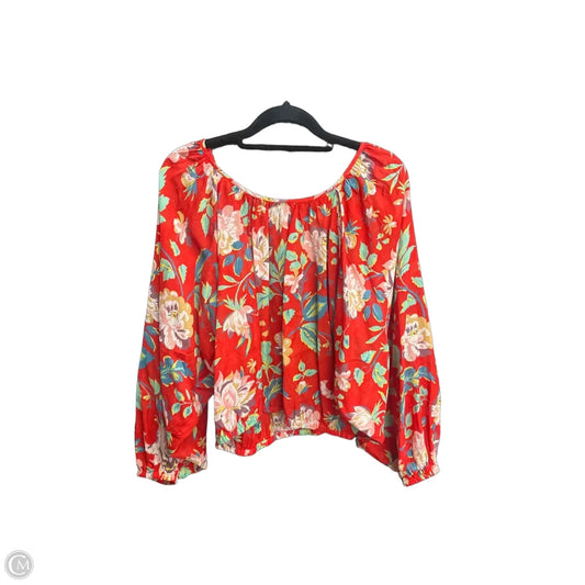 Blouse Long Sleeve By Maeve In Multi-colored, Size: Xs