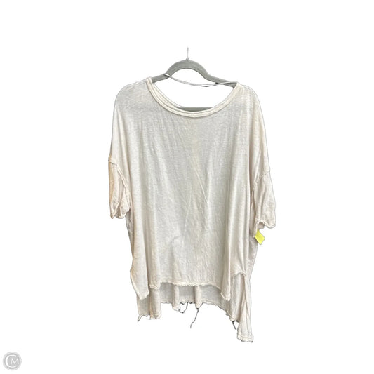 Blouse Short Sleeve By We The Free In Cream, Size: S