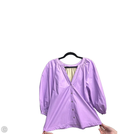 Top Long Sleeve By Karlie In Purple, Size: L