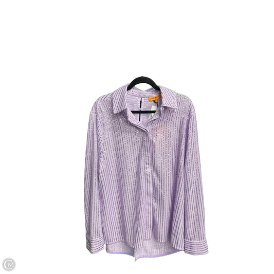 Top Long Sleeve By Clothes Mentor In Purple, Size: M