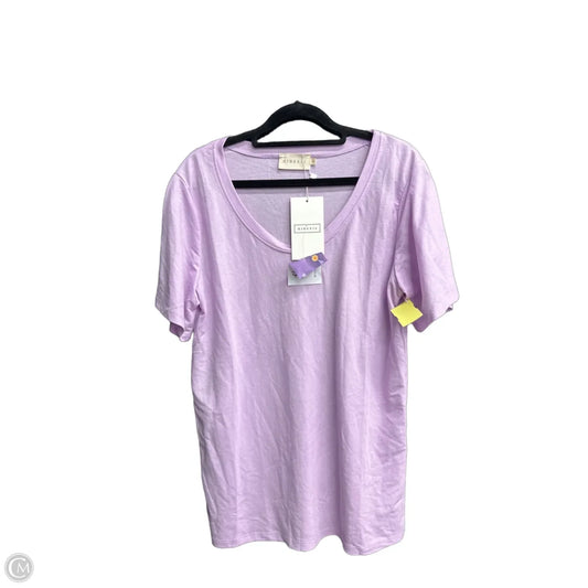 Blouse Short Sleeve By Ninexis In Purple, Size: M