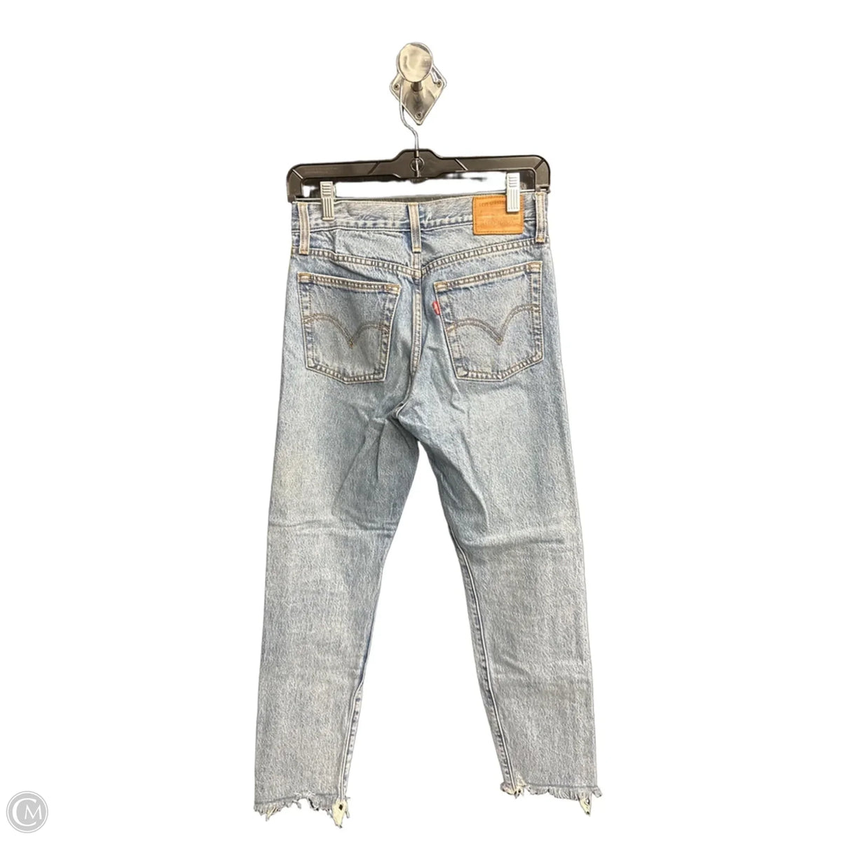 Jeans Straight By Levis In Blue Denim, Size: 2