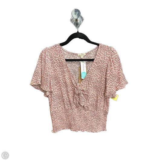 Blouse Short Sleeve By Mason & Belle In Multi-colored, Size: M
