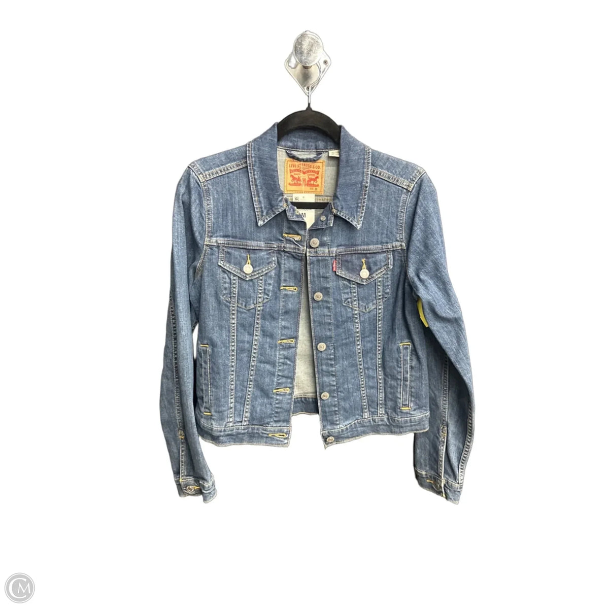 Jacket Denim By Levis In Blue Denim, Size: M