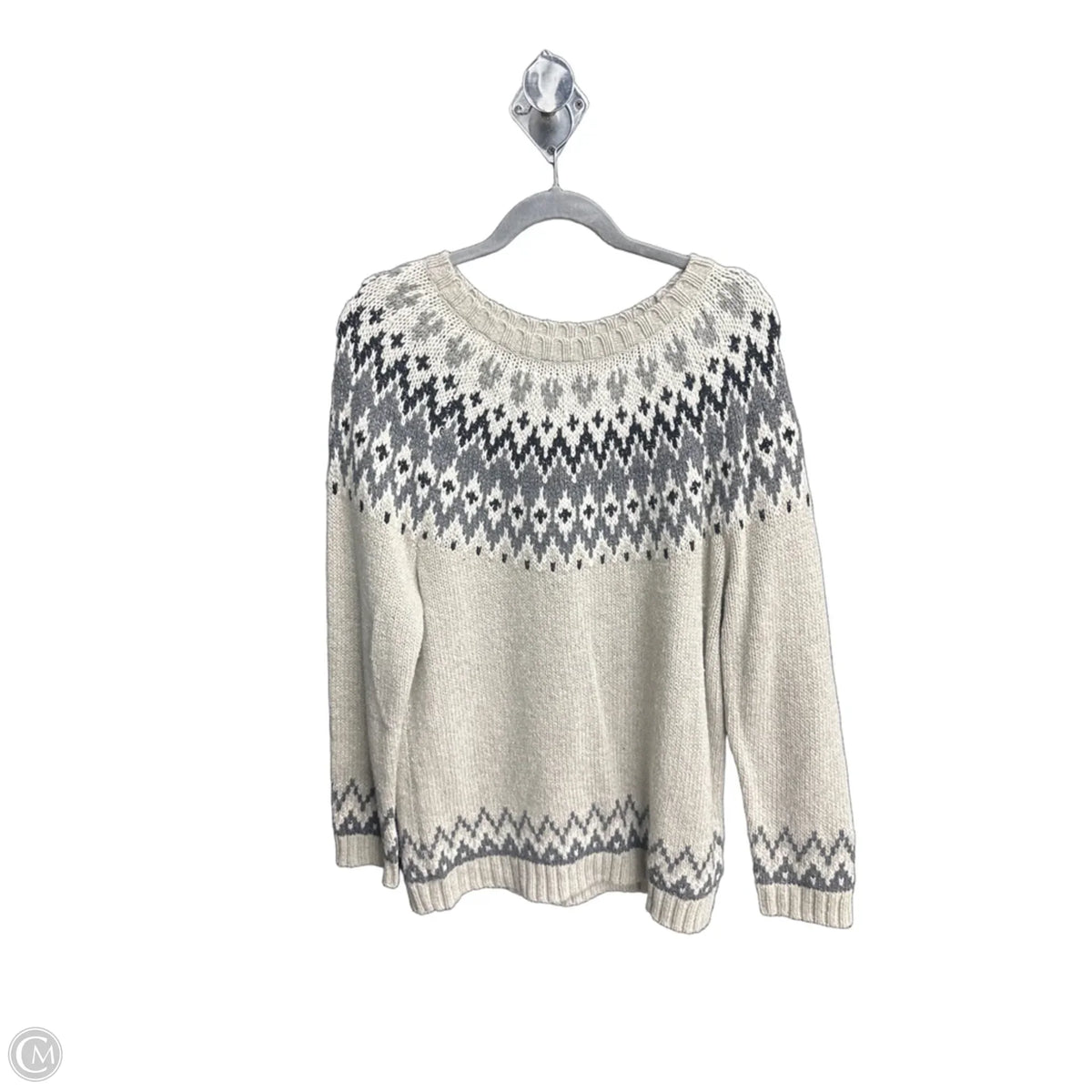 Sweater By Talbots In Grey, Size: L