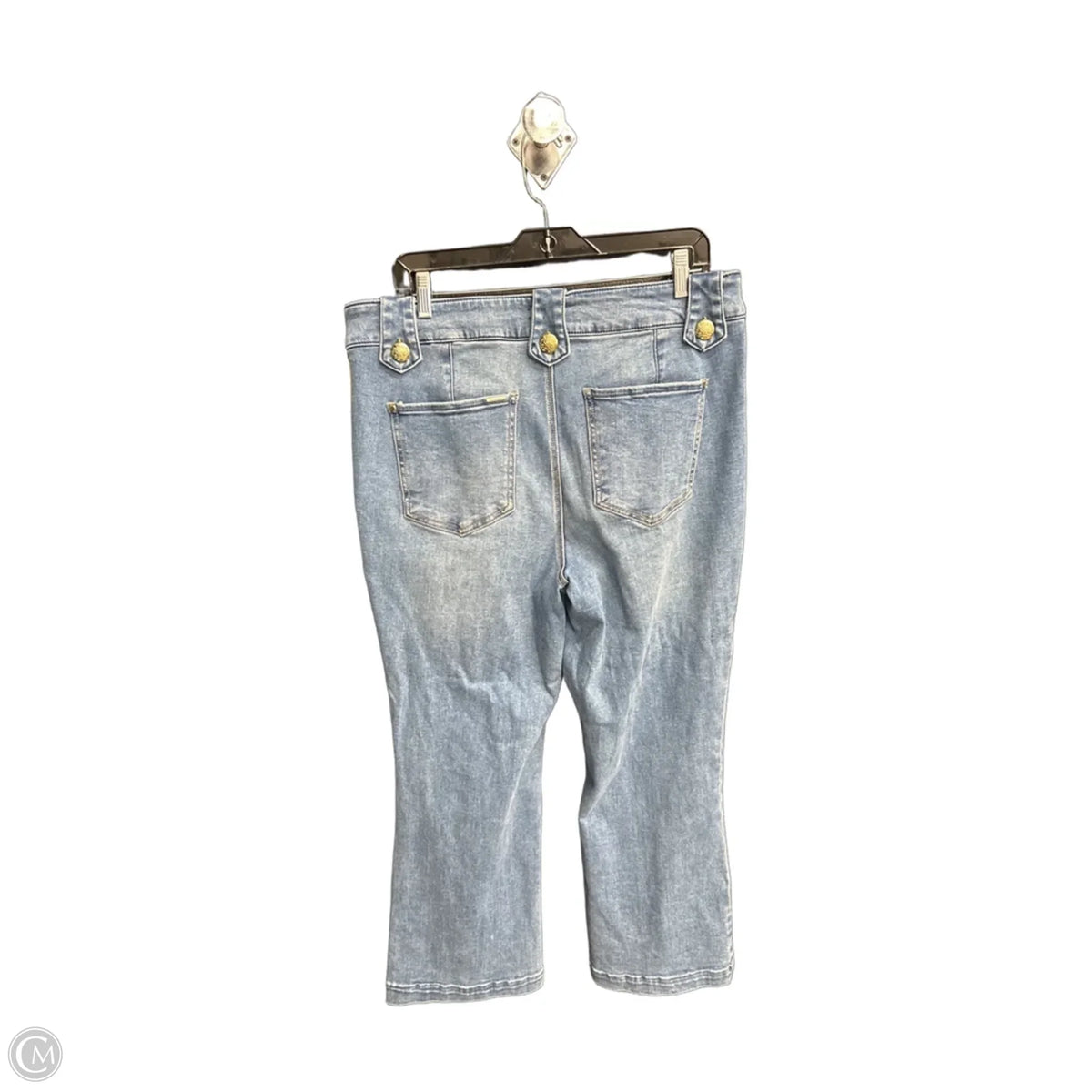 Jeans Straight By Cache In Blue Denim, Size: 10