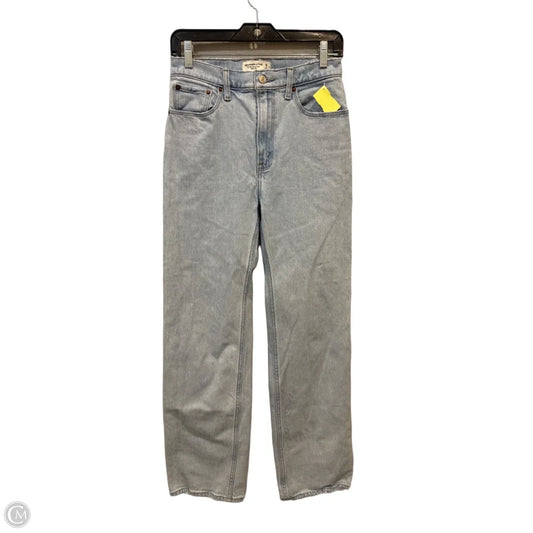 Jeans Wide Leg By Abercrombie And Fitch In Blue Denim, Size: 2