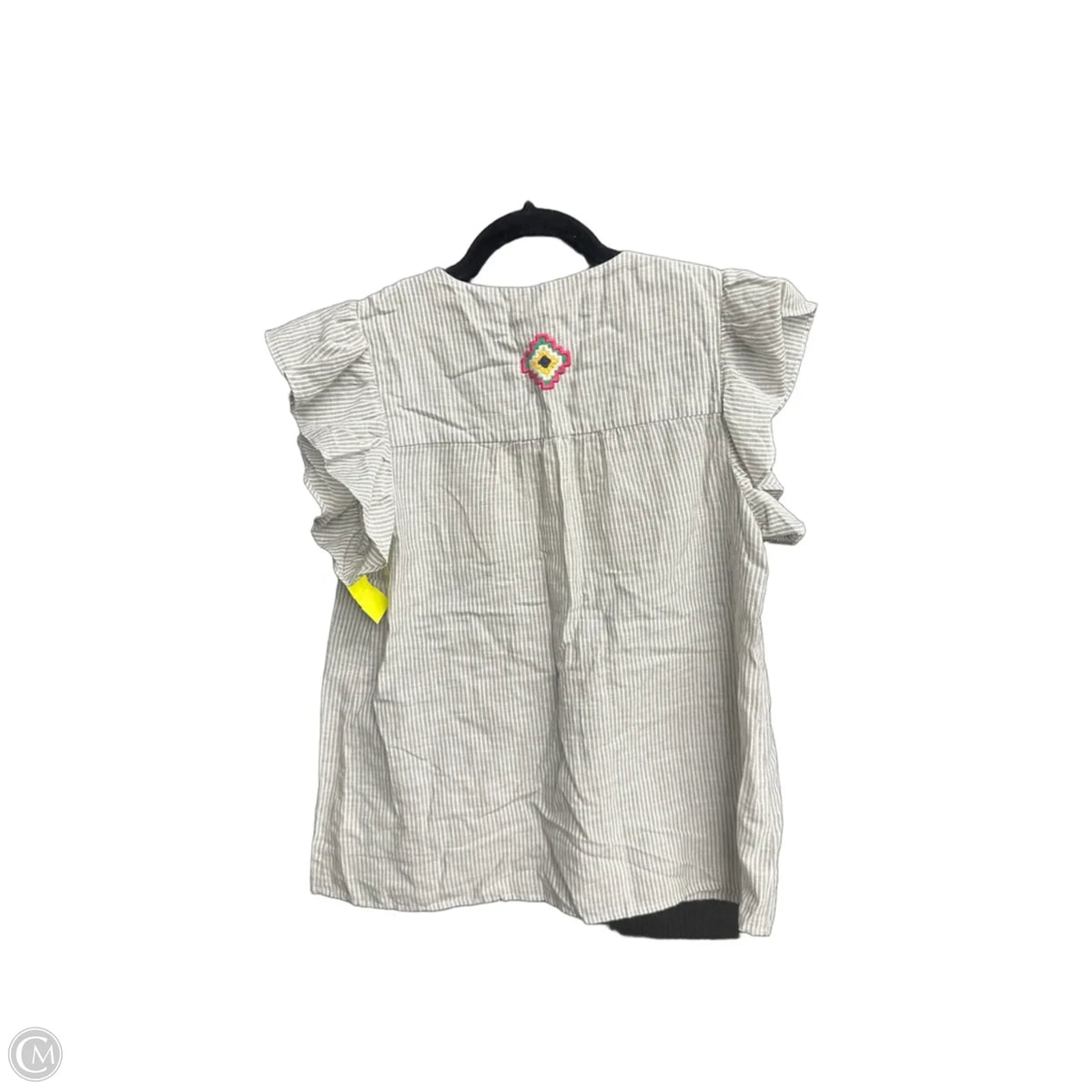 Blouse Sleeveless By Thml In Striped Pattern, Size: M