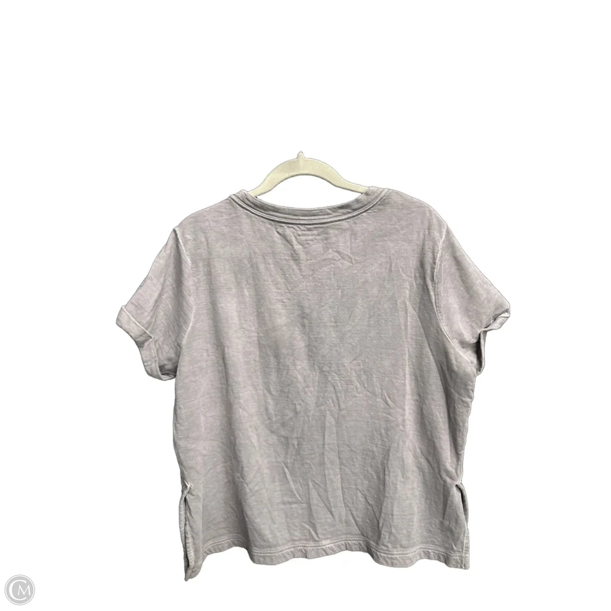 Top Short Sleeve Basic By Athleta In Grey, Size: M