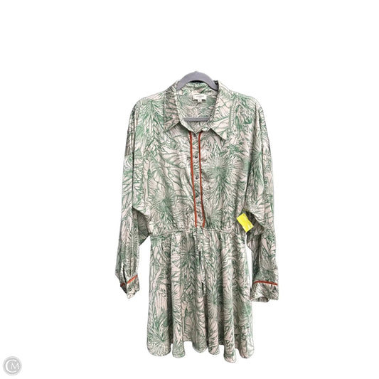 Dress Casual Midi By Umgee In Green & White, Size: L