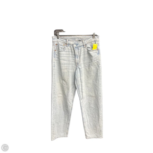 Jeans Straight By American Eagle In Blue Denim, Size: 6