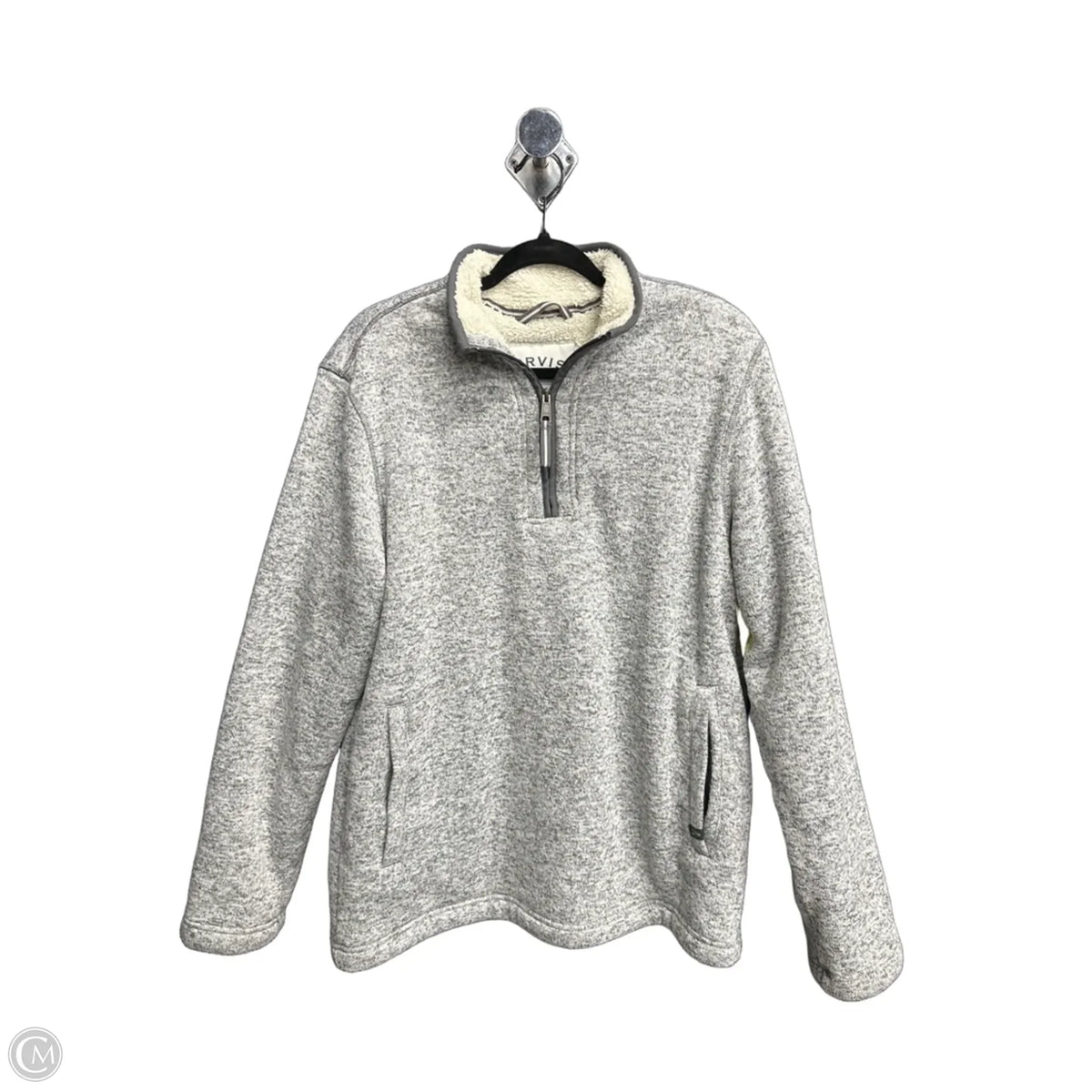 Sweatshirt Collar By Orvis In Grey, Size: M
