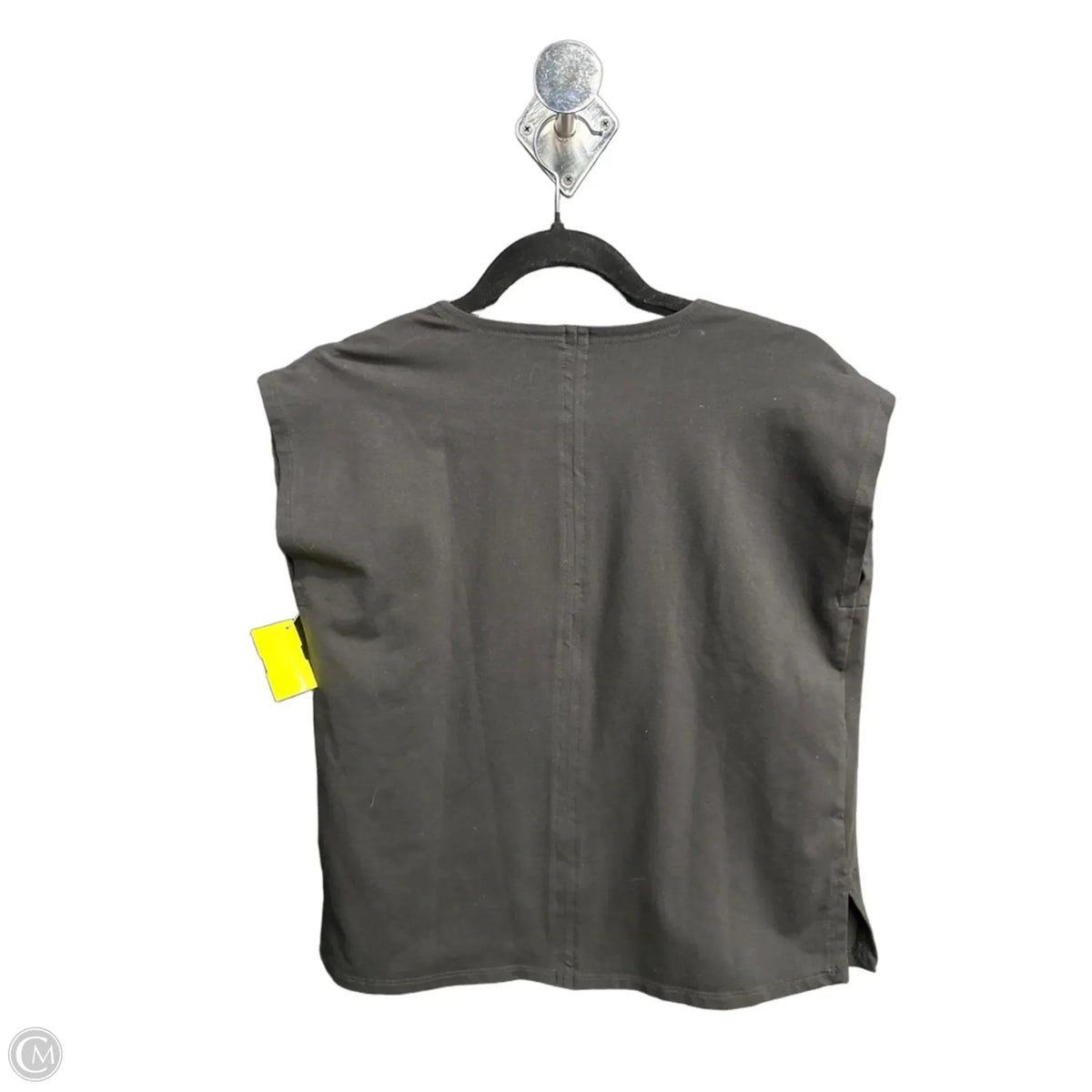 Top Short Sleeve Basic By Eileen Fisher In Black, Size: Xxs