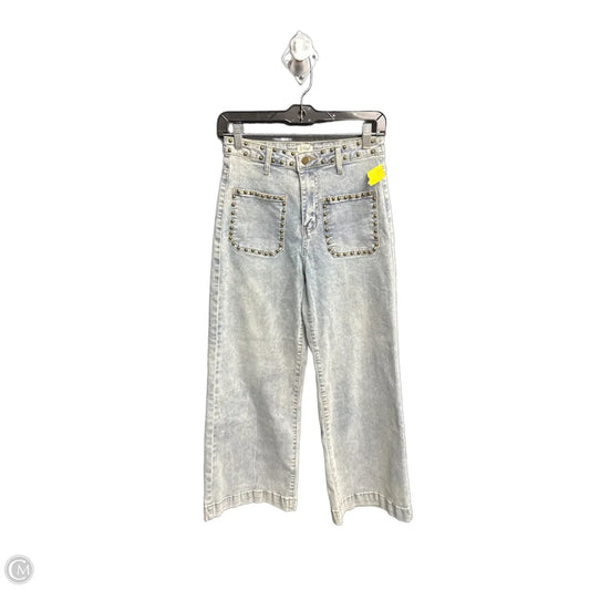 Jeans Cropped By Easel In Blue Denim, Size: S