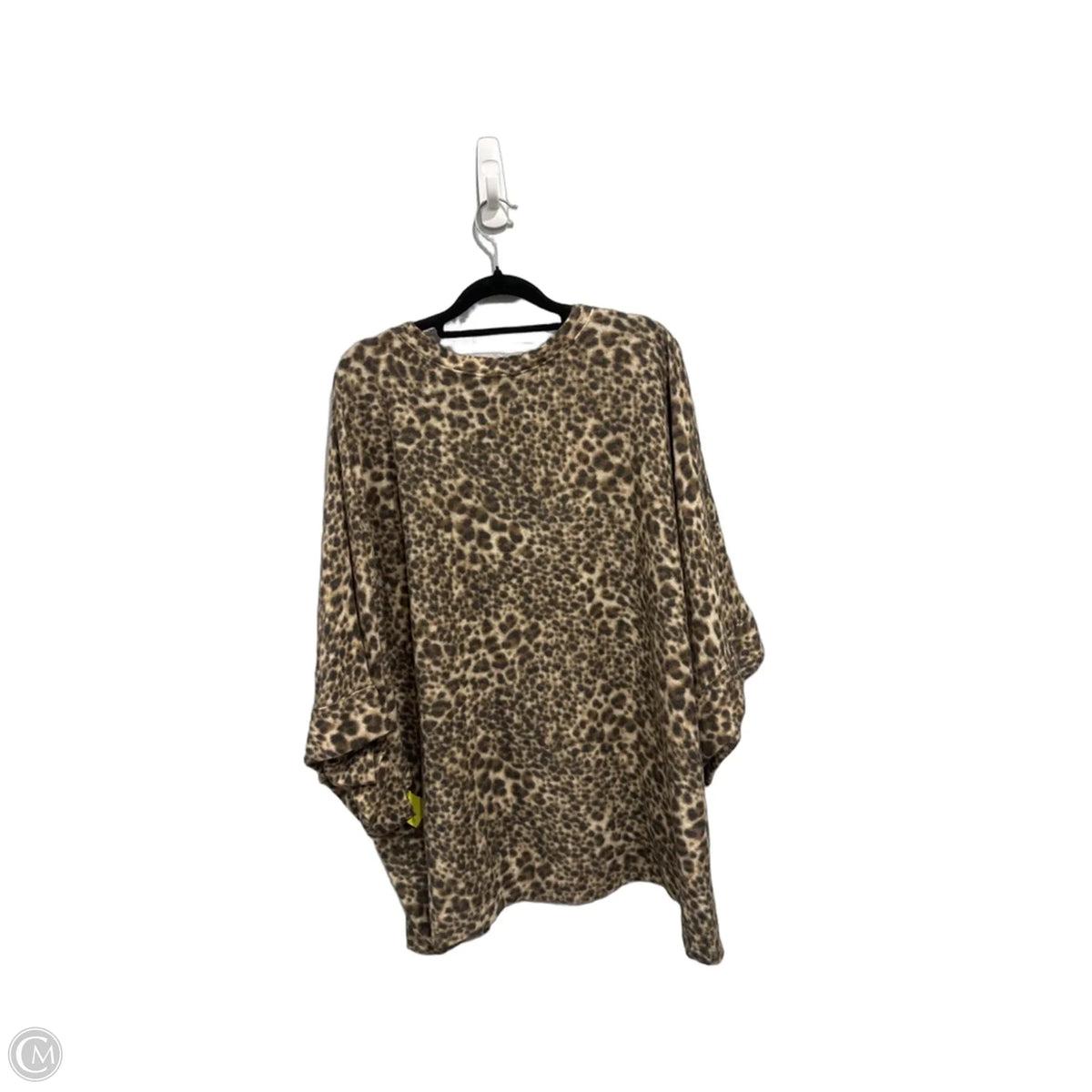 Sweater By Adrienne In Leopard Print, Size: L