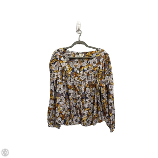 Blouse Long Sleeve By Ana In Floral Print, Size: 1x