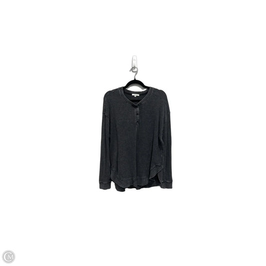 Top Long Sleeve By Z Supply In Grey, Size: M