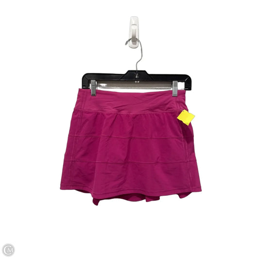 Athletic Skort By Lululemon In Pink, Size: S