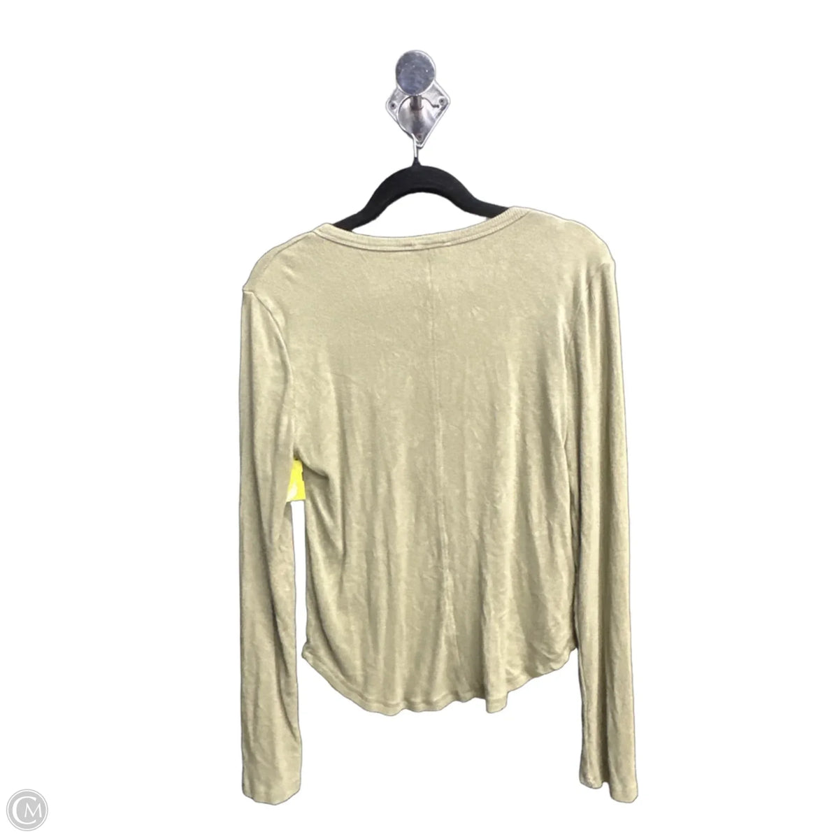 Top Long Sleeve Basic By New In In Green, Size: L