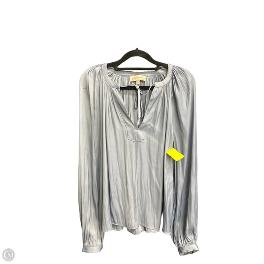 Blouse Long Sleeve By Philosophy In Blue, Size: Xs