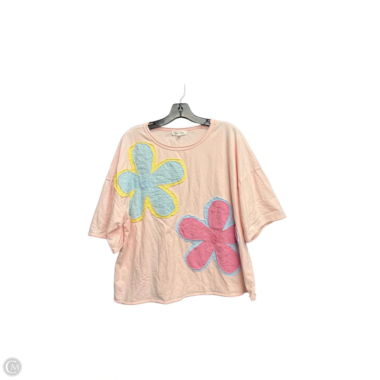 Top Short Sleeve By Clothes Mentor In Pink, Size: M