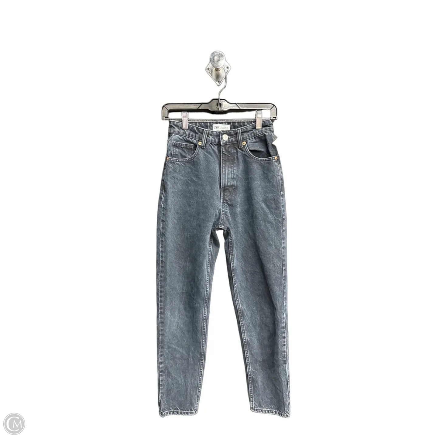 Jeans Boyfriend By Zara In Blue Denim, Size: 2