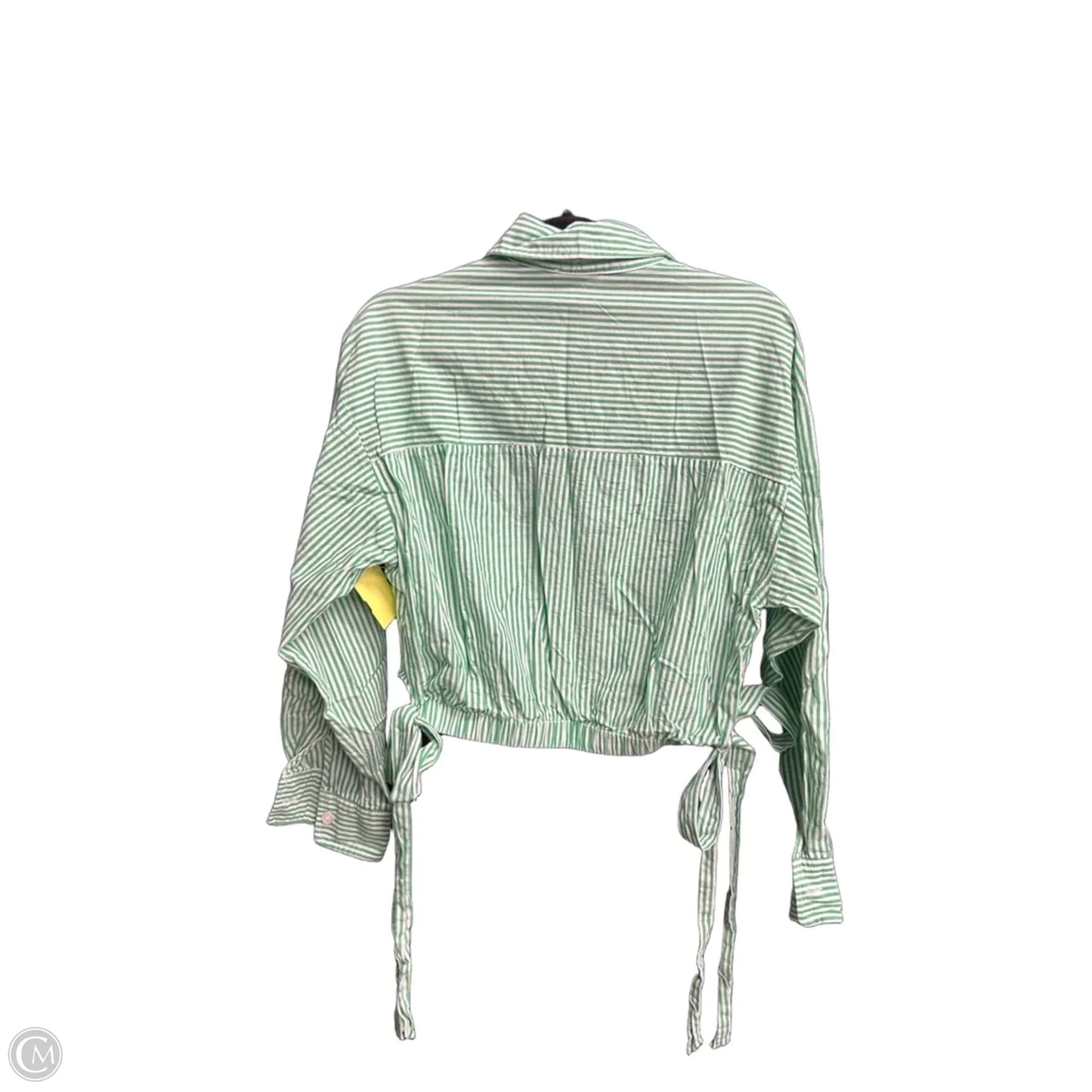 Top Long Sleeve By Mimosa In Striped Pattern, Size: S