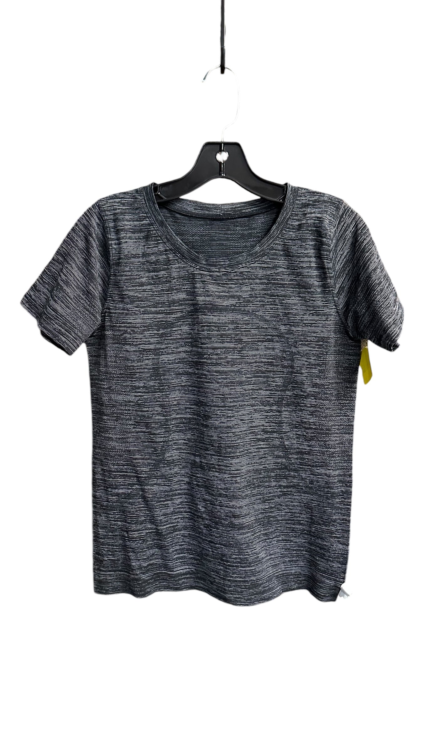 Athletic Top Short Sleeve By Lululemon In Black, Size: S