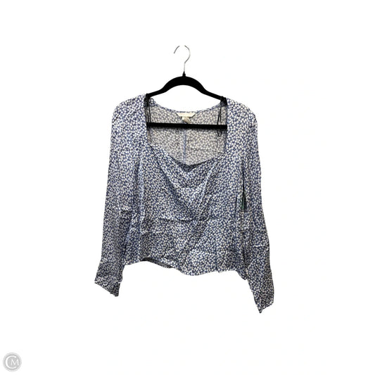 Top Long Sleeve By H&m In Floral Print, Size: L