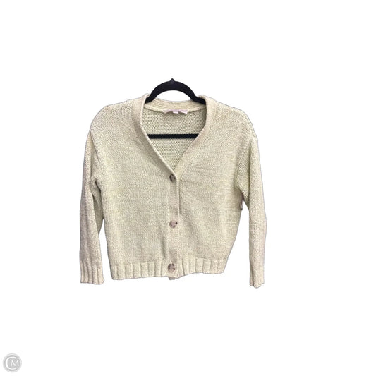 Sweater Cardigan By Loft In Green, Size: Xsp