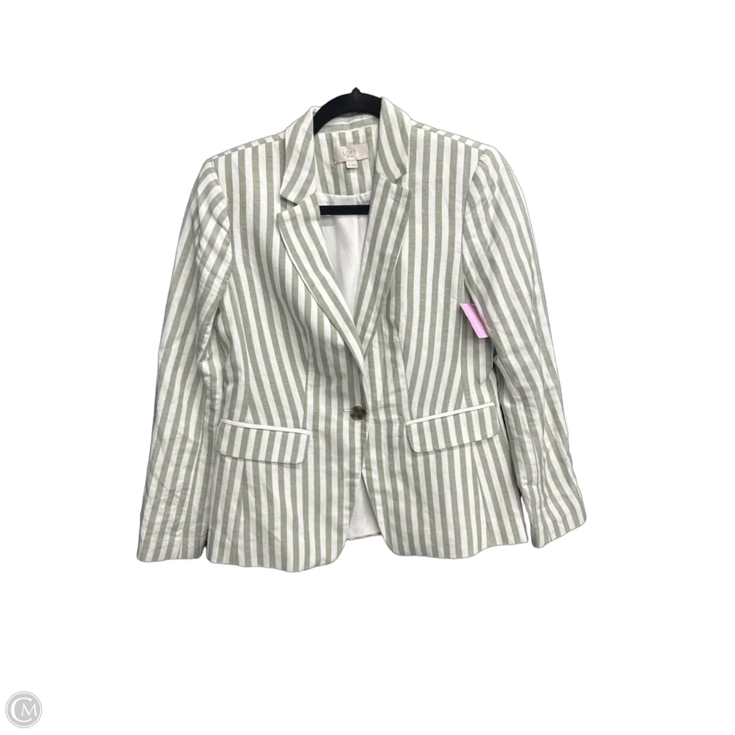 Blazer By Loft In Striped Pattern, Size: Xs