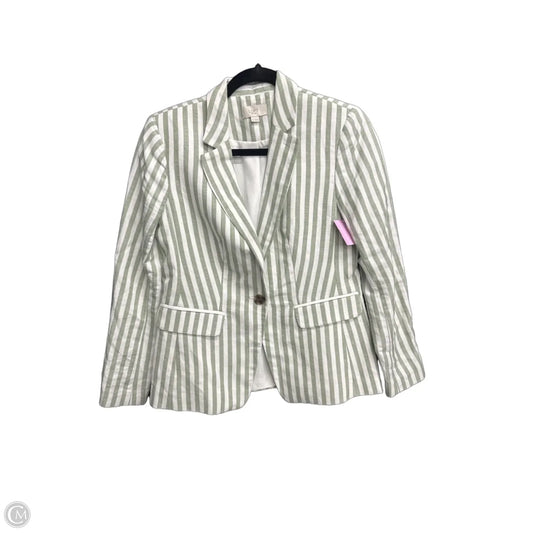 Blazer By Loft In Striped Pattern, Size: Xs