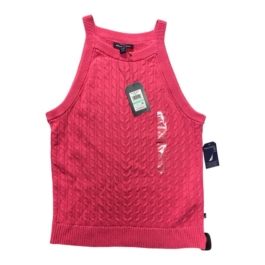Top Sleeveless By Nautica In Pink, Size:L