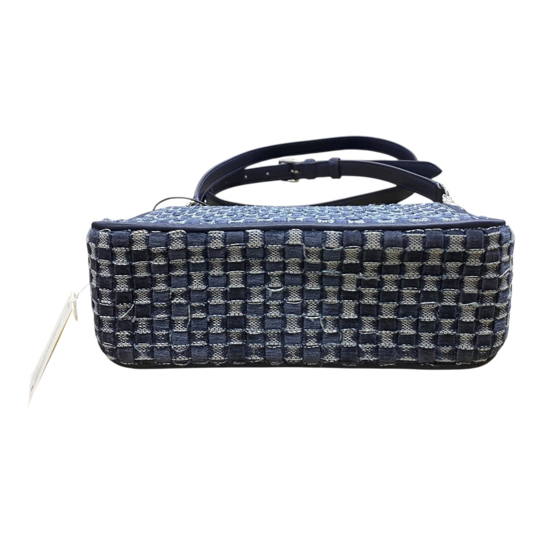 Handbag Designer By Tory Burch In Blue Denim, Size:Small