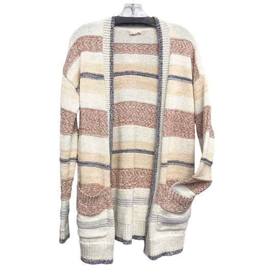 Sweater Cardigan By Hem & Thread In Striped Pattern, Size:S