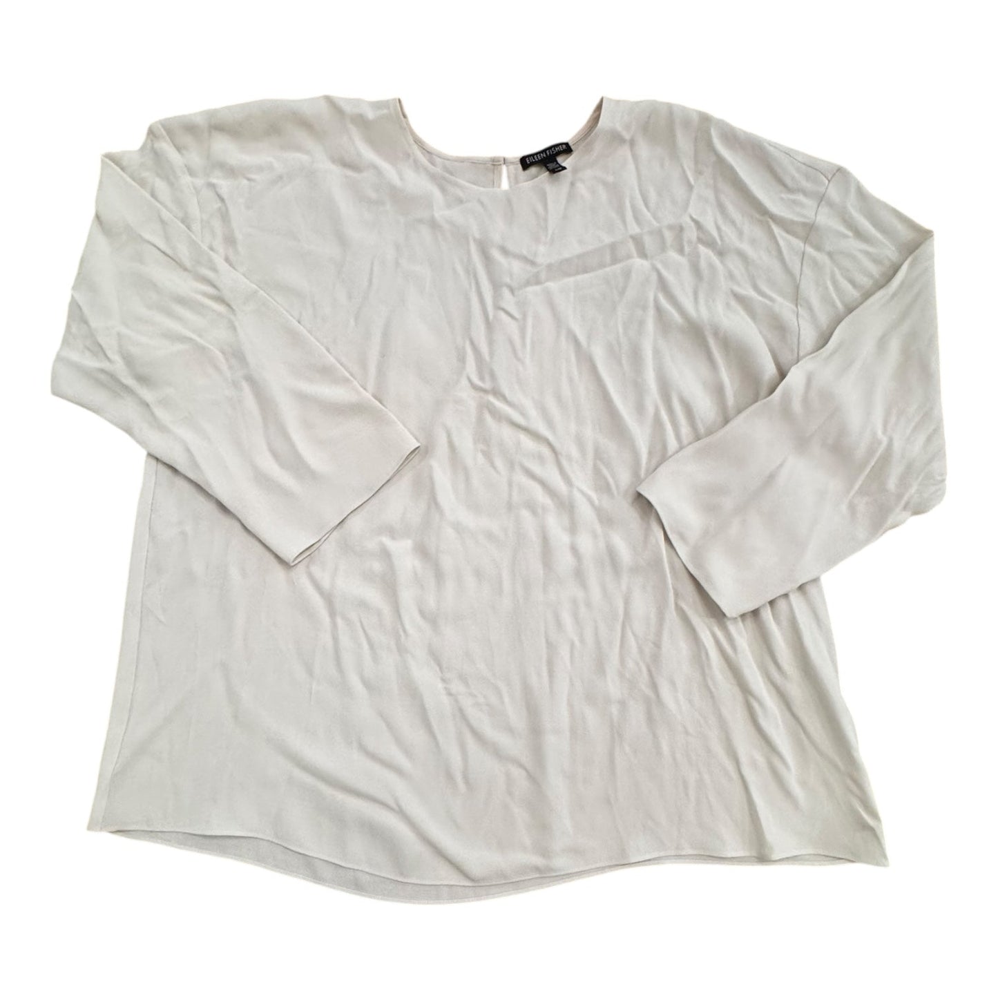 Top Ls Designer By Eileen Fisher In Ivory, Size:L
