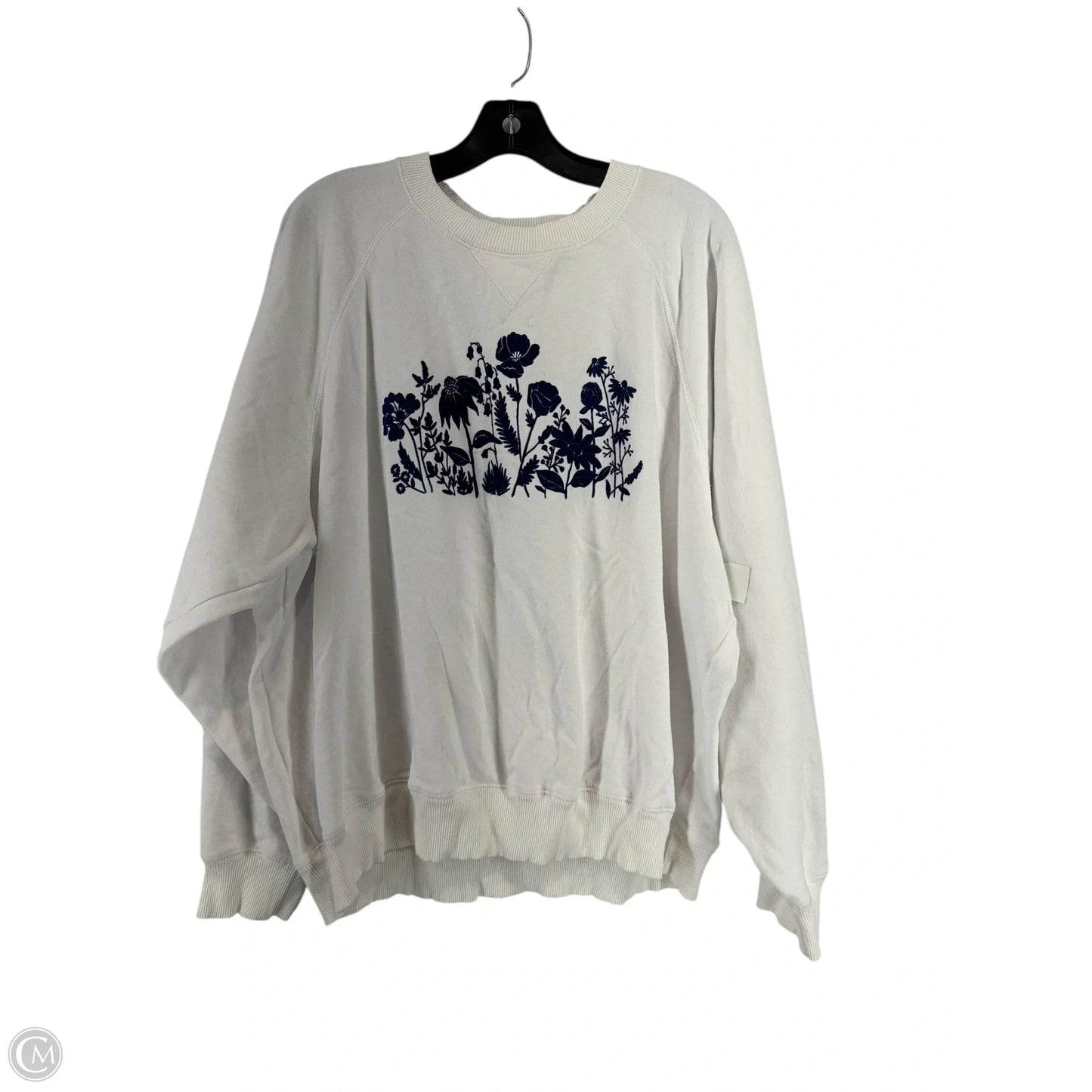 Sweatshirt Collar By American Eagle In White, Size: 2x