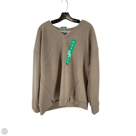 Top Long Sleeve By Marc New York In Brown, Size: Xl