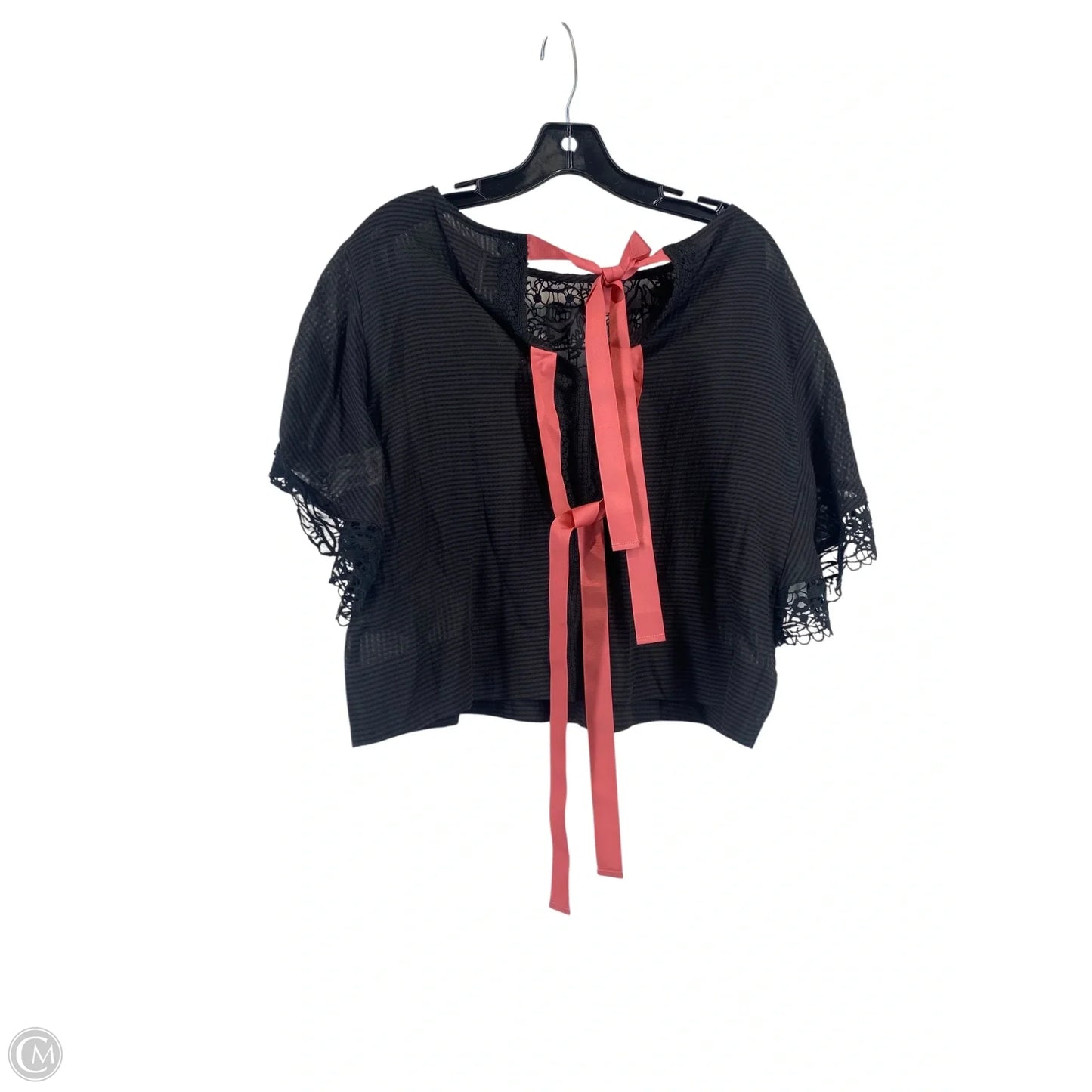 Top Short Sleeve By Maeve In Black, Size: S