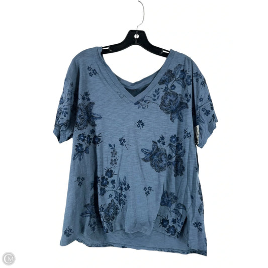 Top Short Sleeve By Torrid In Blue, Size: L