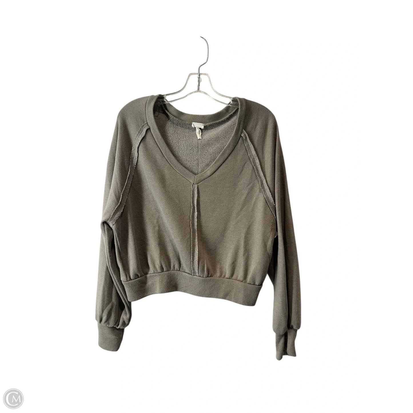 Top Long Sleeve By Clothes Mentor In Tan, Size: L