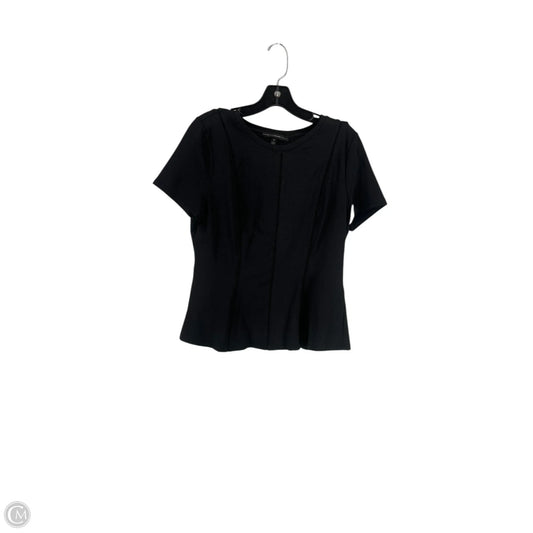 Top Short Sleeve By White House Black Market In Black, Size: M
