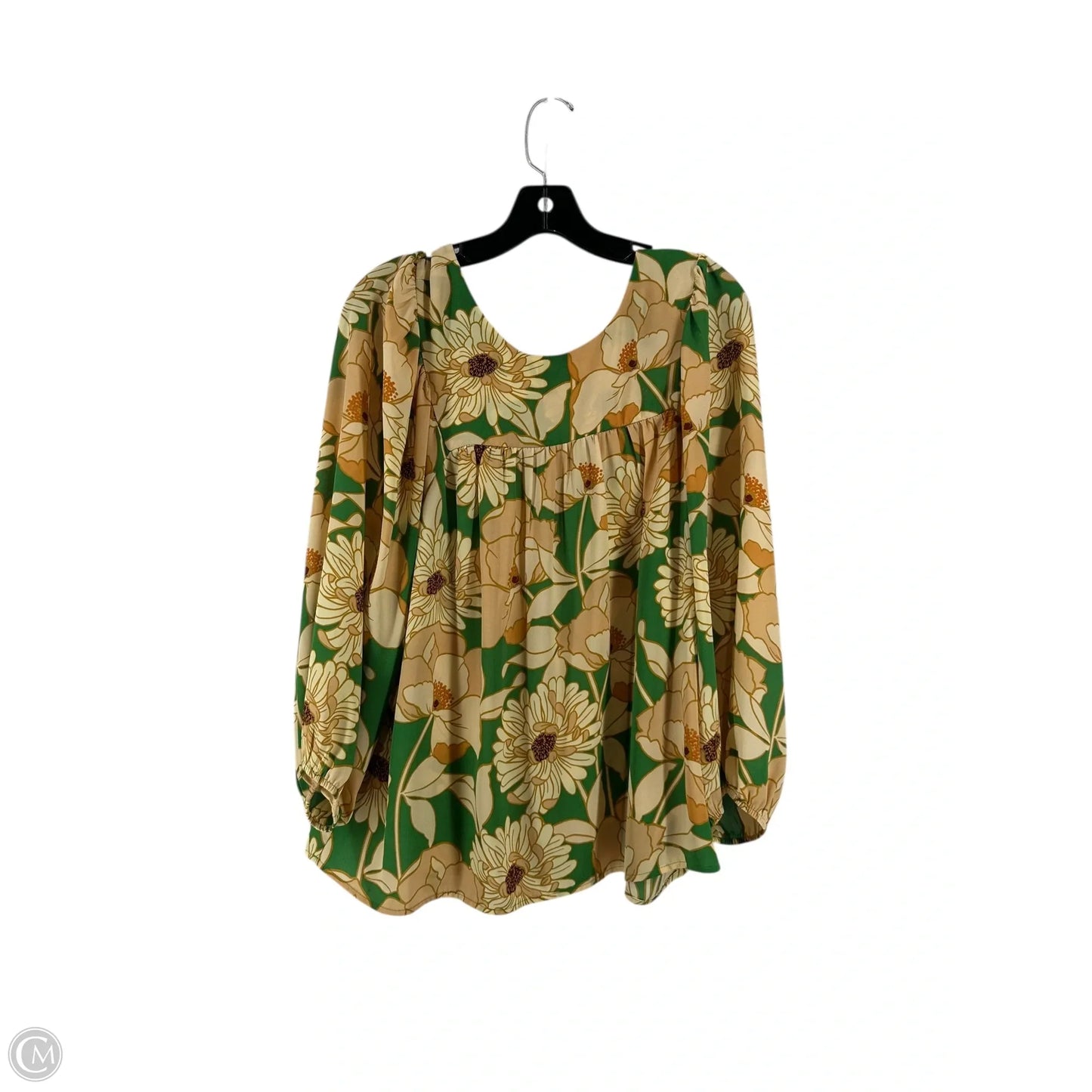 Top Long Sleeve By Dr2 In Floral Print, Size: Xl