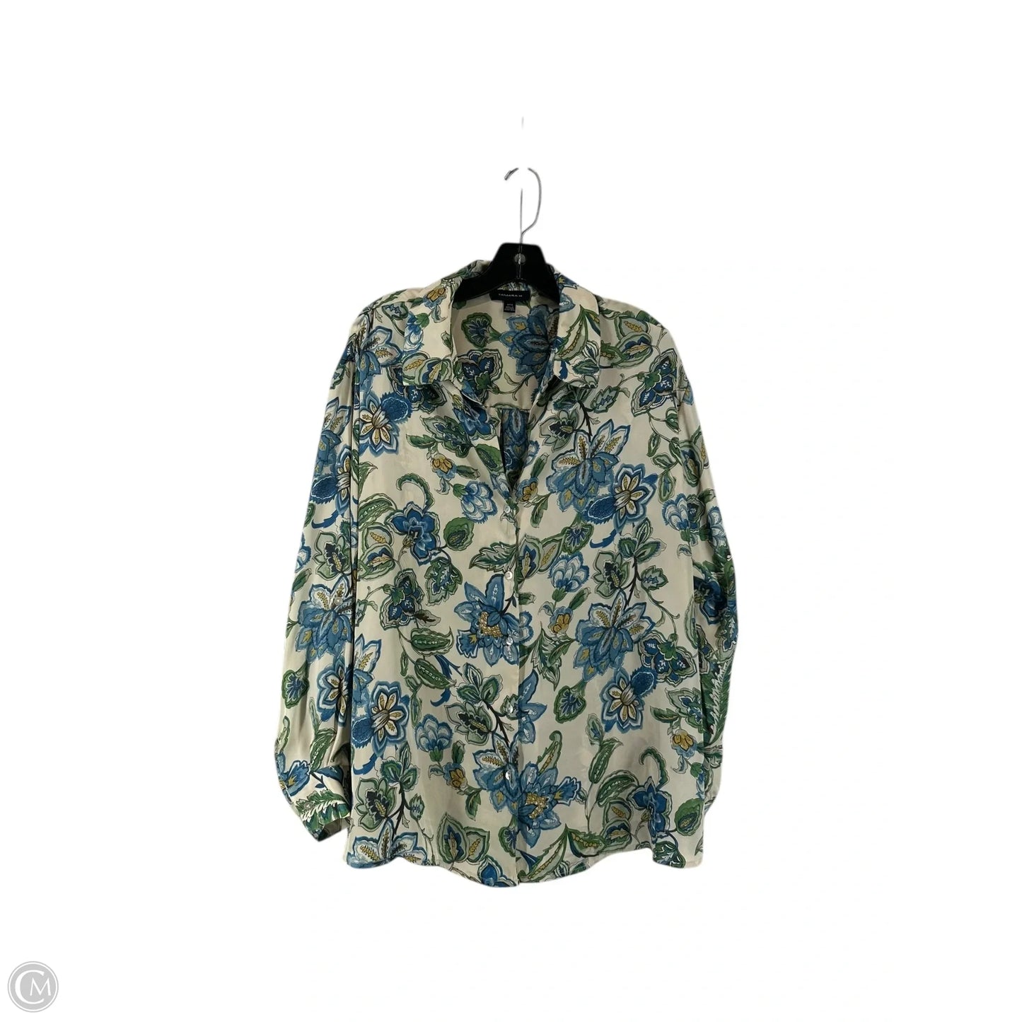 Top Long Sleeve By Tamara H In Floral Print, Size: Xl