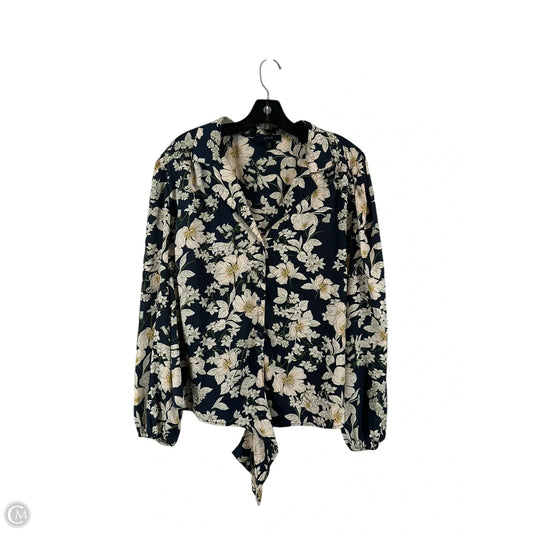 Top Long Sleeve By Clothes Mentor In Floral Print, Size: Xl