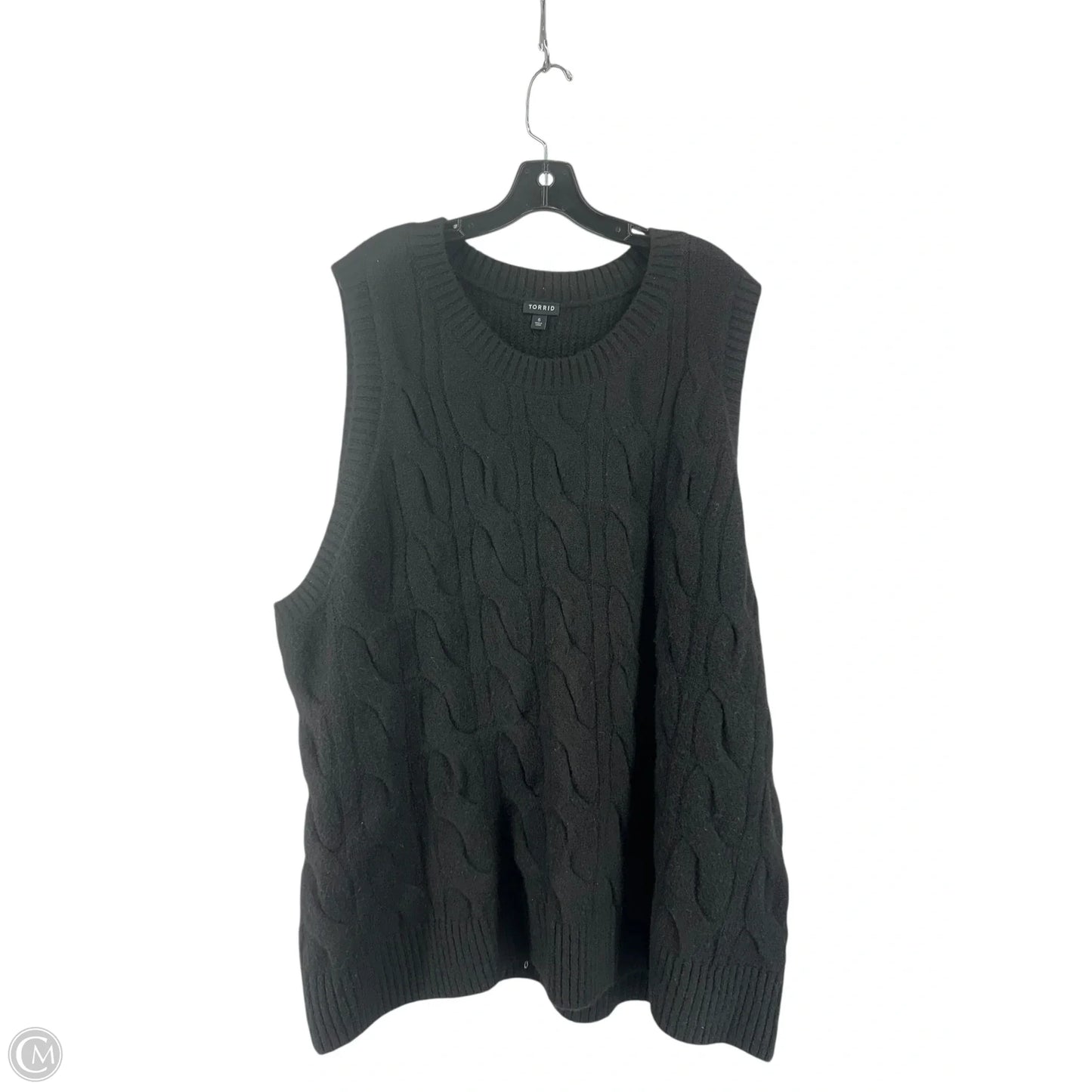 Vest Sweater By Torrid In Black, Size: 6