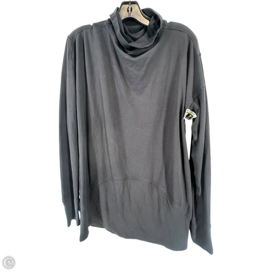 Athletic Top Long Sleeve Collar By Lululemon In Black, Size: 10